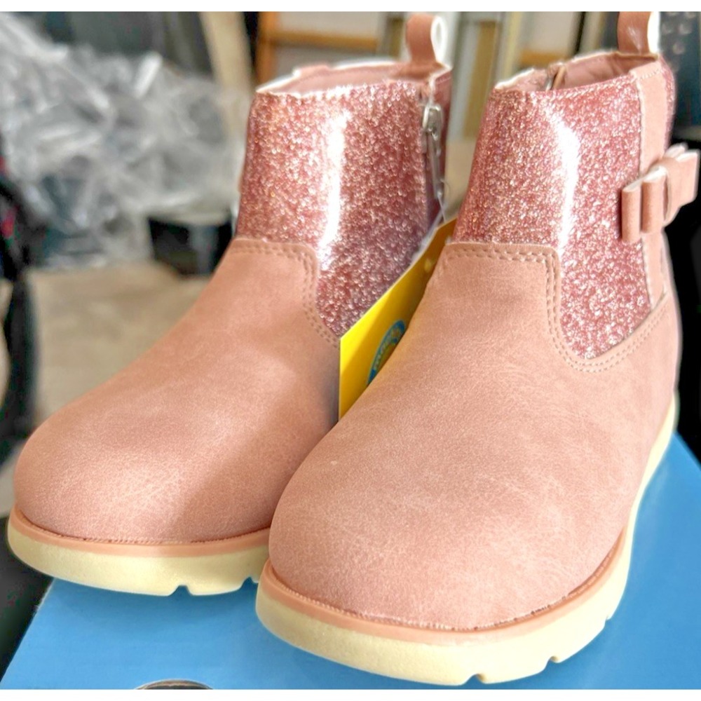 Munchkin by Stride Rite Girl's Size 11M Avalon Blush Side-Zip Boots (NEW IN BOX)